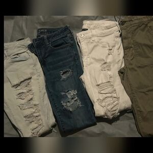new 4 pairs American Eagle Womans Size 10  Jeans Bundle - Skinny Jeans.